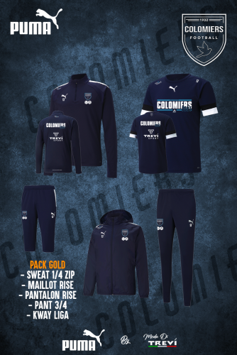 Pack PUMA GOLD 5 pièces marine Colomiers Foot